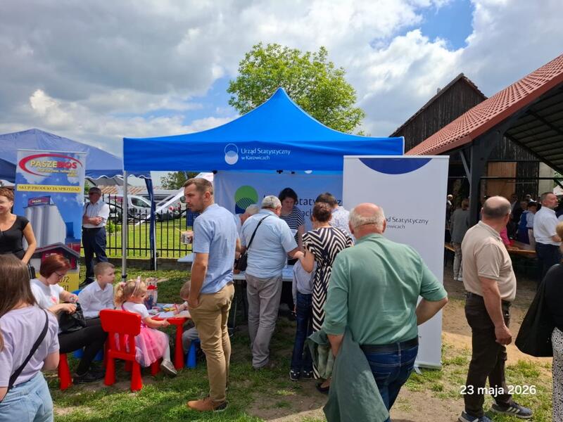 Powiększ obraz: Promocja statystyki publicznej podczas XXX Jubileuszowej Regionalnej Pielgrzymki Rolników - zdjęcie 3