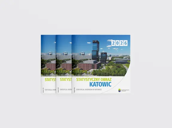 Pierwsza strona opracowania pt. Statystyczny obraz Katowic