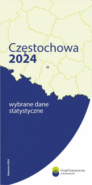 Powiększ obraz: Częstochowa  2024  –  wybrane  dane  statystyczne  -  pierwsza  strona